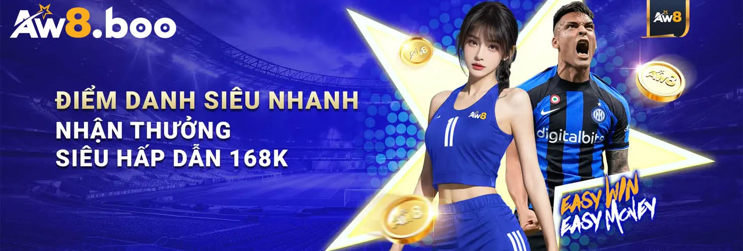 điểm danh siêu nhanh nhận thưởng siêu hấp dẫn 168k